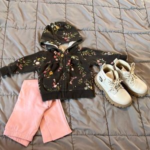 6mo carters girls floral cotton jacket